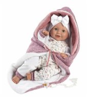 Doll Llorens 74040 New Born - mrkací realistická panenka se zvuky a měkkým látkovým tělem - 42 cm - Panenka