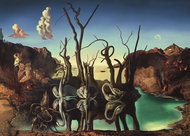 Ravensburger 120001935 Salvador Dali: Swans reflecting in the water like elephants - Jigsaw Puzzle