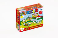 Teddies Moje první zvířátka pro nejmenší - Dřevěné puzzle