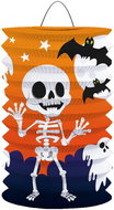 LUMA Lantern cylinder HALLOWEEN skeleton, 15 cm - Chinese Lantern