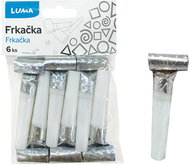 LUMA silver holographic milling machine, 6 pcs - Party Accessories