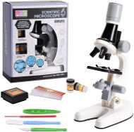 Kid's Microscope MaDe Mikroskop s příslušenstvím bílý 19 × 8,5 × 24 cm - Mikroskop pro děti