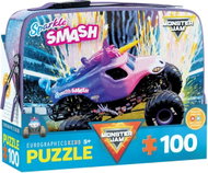 EUROGRAPHICS Puzzle ve svačinovém boxu Sparkle Smash Monster Jam 100 dílků - Jigsaw Puzzle