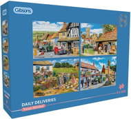 GIBSONS Puzzle Denní dodávky 4x500 dílků - Jigsaw Puzzle