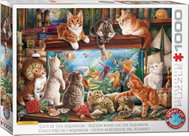 Eurographics Kočky u akvária 1000 dílků - Jigsaw Puzzle