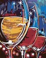 Painting by Numbers - Three Glasses of Wine - Painting by Numbers