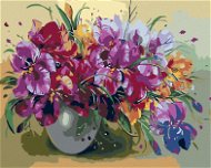 Painting by Numbers - Irises in a Vase - Painting by Numbers
