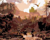 Painting by Numbers - Hunters in the Mountains - Painting by Numbers