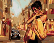 Painting by Numbers - Lonely Woman on the Street - Painting by Numbers