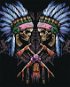 Painting by Numbers - Two Chieftain Skulls - Painting by Numbers
