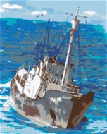Maľovanie podľa čísel – Rybárska loď na mori - Maľovanie podľa čísel