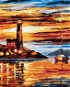 Painting by Numbers - Lighthouse and Sailing Ship - Painting by Numbers