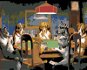 Malen nach Zahlen - Hunde-Poker - Malen nach Zahlen