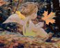 Painting by Numbers - Angel with a Maple Leaf - Painting by Numbers