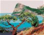 Maľovanie podľa čísel – Vyrastený strom pri mori - Maľovanie podľa čísel