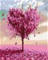 Painting by Numbers - Pink Heart Tree - Painting by Numbers