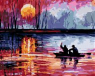 Painting by Numbers - Sunset on the Lake II - Painting by Numbers