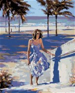 Painting by Numbers - When a Woman Walks from the Beach - Painting by Numbers