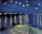 Painting by Numbers - Starry Night over the Rhône (Van Gogh) - Painting by Numbers