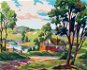 Painting by Numbers - Country House by the Pond - Painting by Numbers