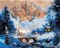 Painting by Numbers - Chalet at the Bridge in Winter - Painting by Numbers