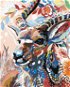 Maľovanie podľa čísel – Kvietková antilopa - Maľovanie podľa čísel