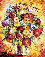 Maľovanie podľa čísel – Veľká kytica lúčnych kvetov - Maľovanie podľa čísel