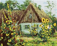 Painting by Bumbers - Cottage with Shingle Roof - Painting by Numbers