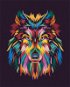 Painting by Numbers - Wolf in Colours - Painting by Numbers