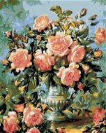 Maľovanie podľa čísel – Krásne ružové ruže - Maľovanie podľa čísel