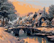 Painting by Numbers - Bridge over a Frozen River - Painting by Numbers