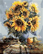 Maľovanie podľa čísel – Kytica slnečníc jesenne ladená - Maľovanie podľa čísel