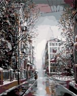 Painting by Numbers - A Walk Down the Street in the Evening - Painting by Numbers