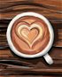 Malen nach Zahlen - Kaffee mit Liebe - Malen nach Zahlen