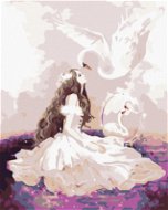 Painting by Numbers - Girl and Swan - Painting by Numbers