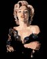 Malen nach Zahlen - Marilyn Monroe im schwarzen Kleid - Malen nach Zahlen