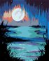 Painting by Numbers - Moon over the Lake - Painting by Numbers