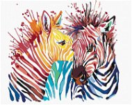 Painting by Numbers - Colourful Zebras - Painting by Numbers