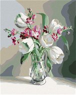 Painting by Numbers - White Tulips - Painting by Numbers