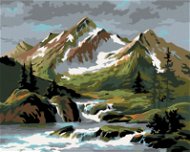 Painting by Numbers - Flowing Stream under the Mountain - Painting by Numbers