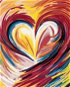 Painting by Numbers - Rainbow Painted Heart - Painting by Numbers