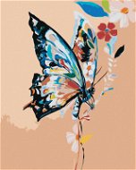 Maľovanie podľa čísel – Kvietkovaný motýľ - Maľovanie podľa čísel