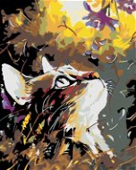 Maľovanie podľa čísel – Mačka v lúčnych kvetoch - Maľovanie podľa čísel