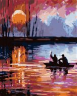 Painting by Numbers - Sunset on the Lake - Painting by Numbers