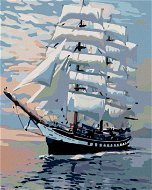 Malen nach Zahlen - Großes Segelschiff - Malen nach Zahlen