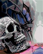 Painting by Numbers - Skull and Butterfly - Painting by Numbers