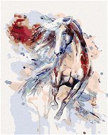 Maľovanie podľa čísel – Abstraktný kôň červený - Maľovanie podľa čísel