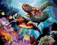 Malen nach Zahlen - Zwei Riesenschildkröten - Malen nach Zahlen
