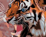 Malen nach Zahlen - Tiger mit blauen Augen - Malen nach Zahlen