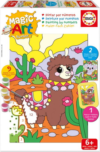 EDUCA Koala a Lama - Painting by Numbers - Main image